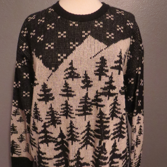 J Crew Festive Pine Tree Ski Wool 